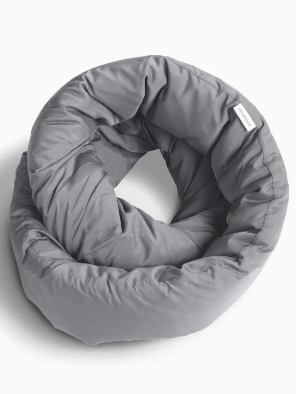 Huzi NWT Travel Infinity Scarf Neck Pillow Support Sleep In Dark Gray